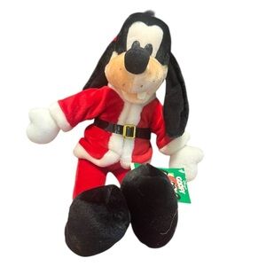 Vintage Disney Goofy Santa Plush Doll Christmas Macy's Exclusive 18” W/ Tag